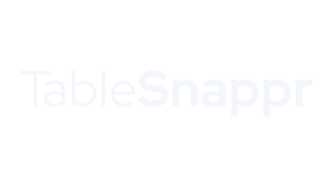 Our experience with TableSnappr